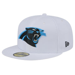 Carolina Panthers New Era Omaha 59FIFTY Fitted Hat - White for sale