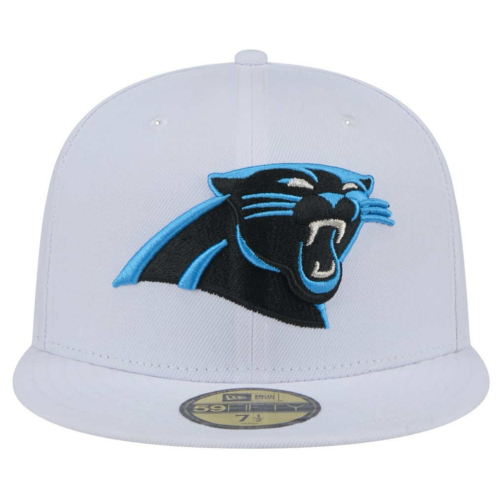 Carolina Panthers New Era Omaha 59FIFTY Fitted Hat - White for sale