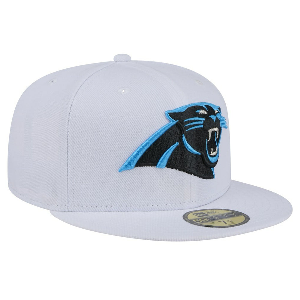 Carolina Panthers New Era Omaha 59FIFTY Fitted Hat - White for sale