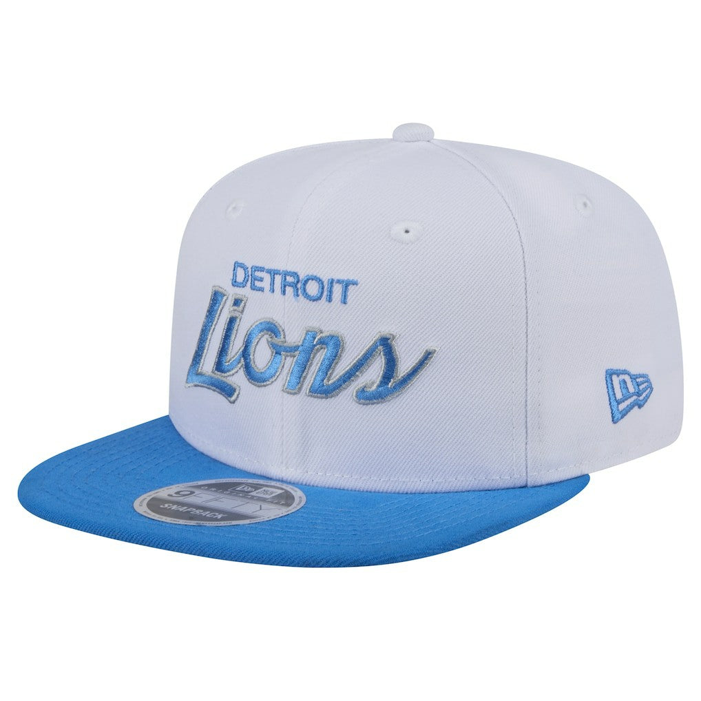 Detroit Lions New Era Sparky 9FIFTY Snapback Hat - White/Blue online