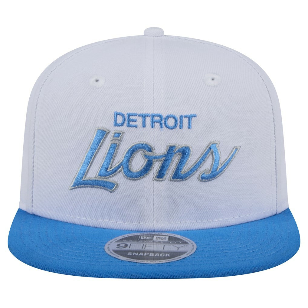Detroit Lions New Era Sparky 9FIFTY Snapback Hat - White/Blue online