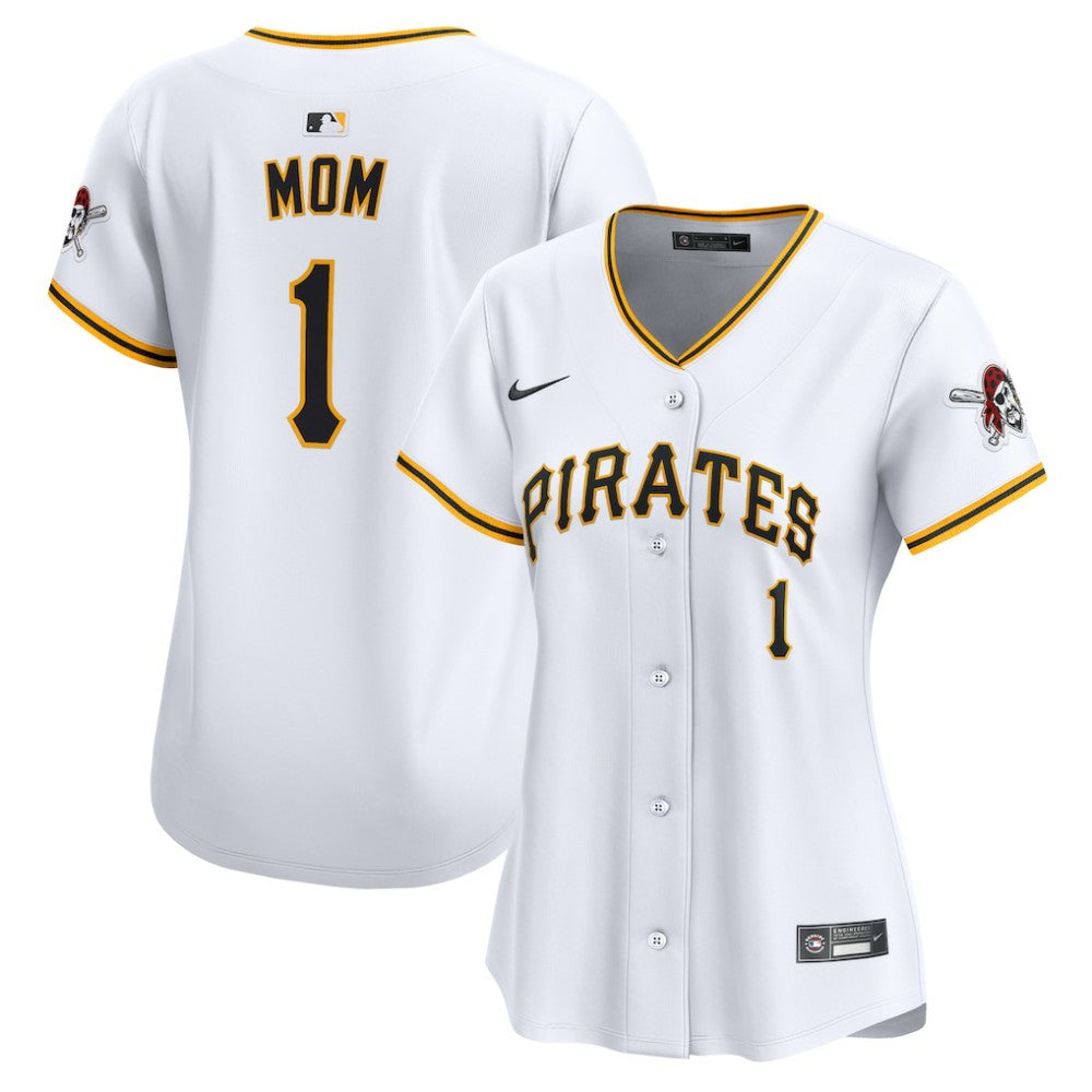 Pittsburgh Pirates Women's #1 Mom Home Limited Jersey - White | Nike