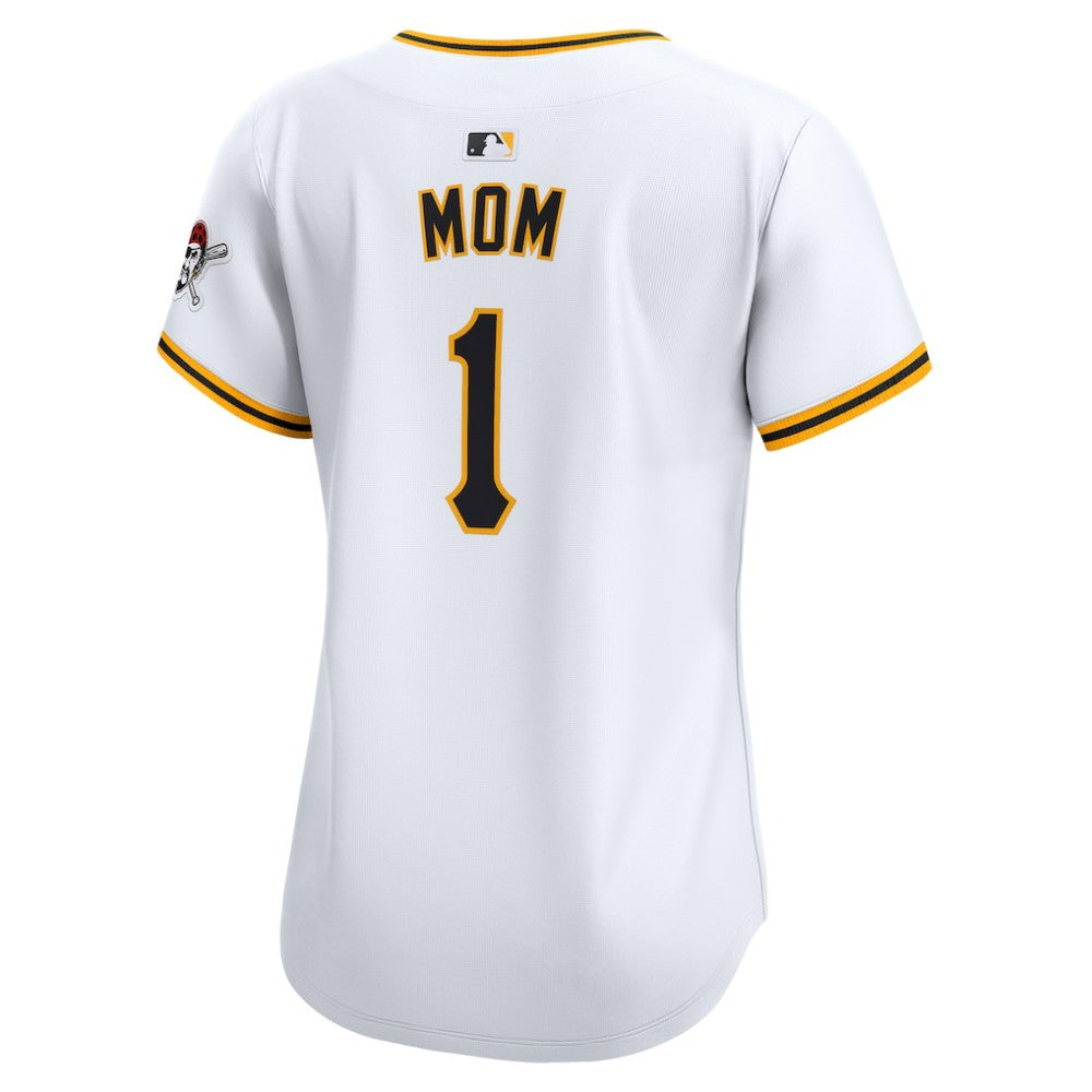 Pittsburgh Pirates Women's #1 Mom Home Limited Jersey - White | Nike