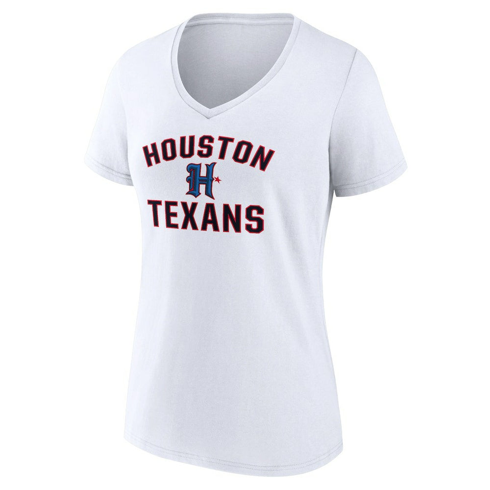 Houston Texans Women's Secondary Logo V-Neck T-Shirt - White online