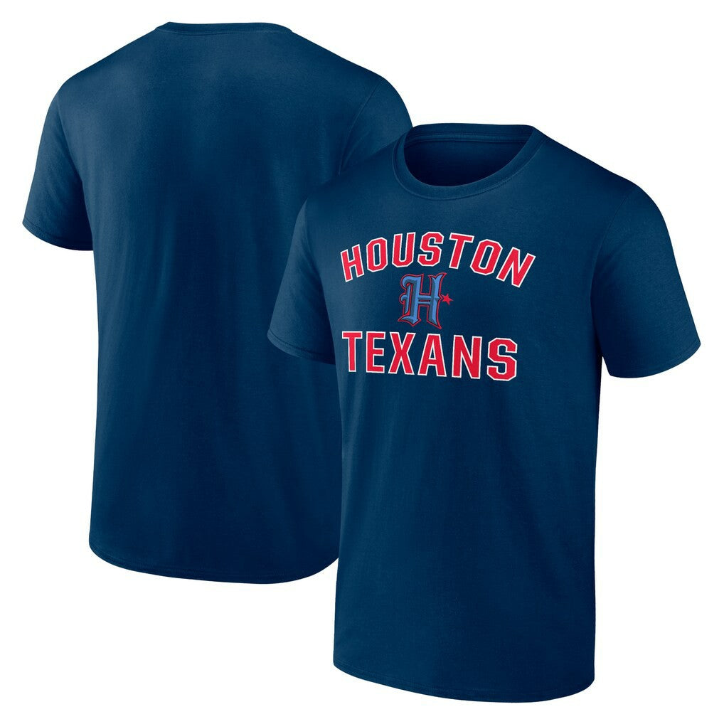 Houston Texans Secondary Logo Victory Arch T-Shirt - Navy online