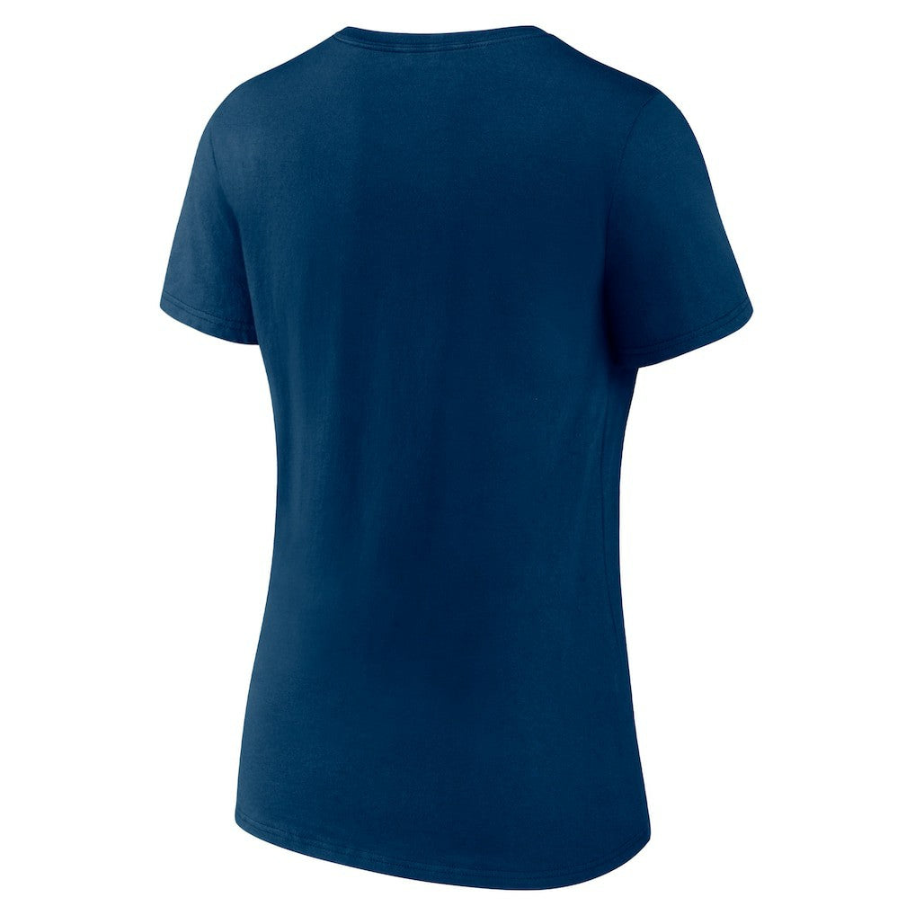 Houston Texans Women's Secondary Logo Victory Arch V-Neck T-Shirt - Navy on sale