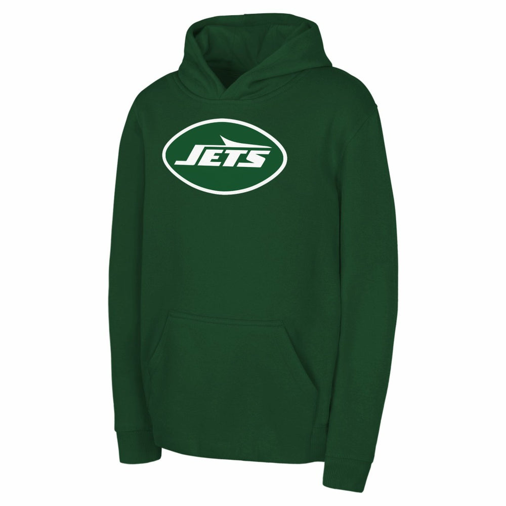 New York Jets Youth Team Logo Pullover Hoodie - Green discount