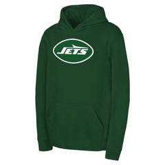 New York Jets Youth Team Logo Pullover Hoodie - Green discount