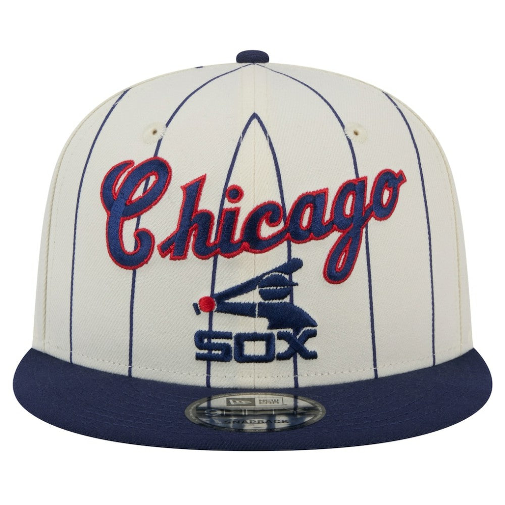 Chicago White Sox Jersey Pinstripe 9FIFTY Snapback Hat - Cream | New Era