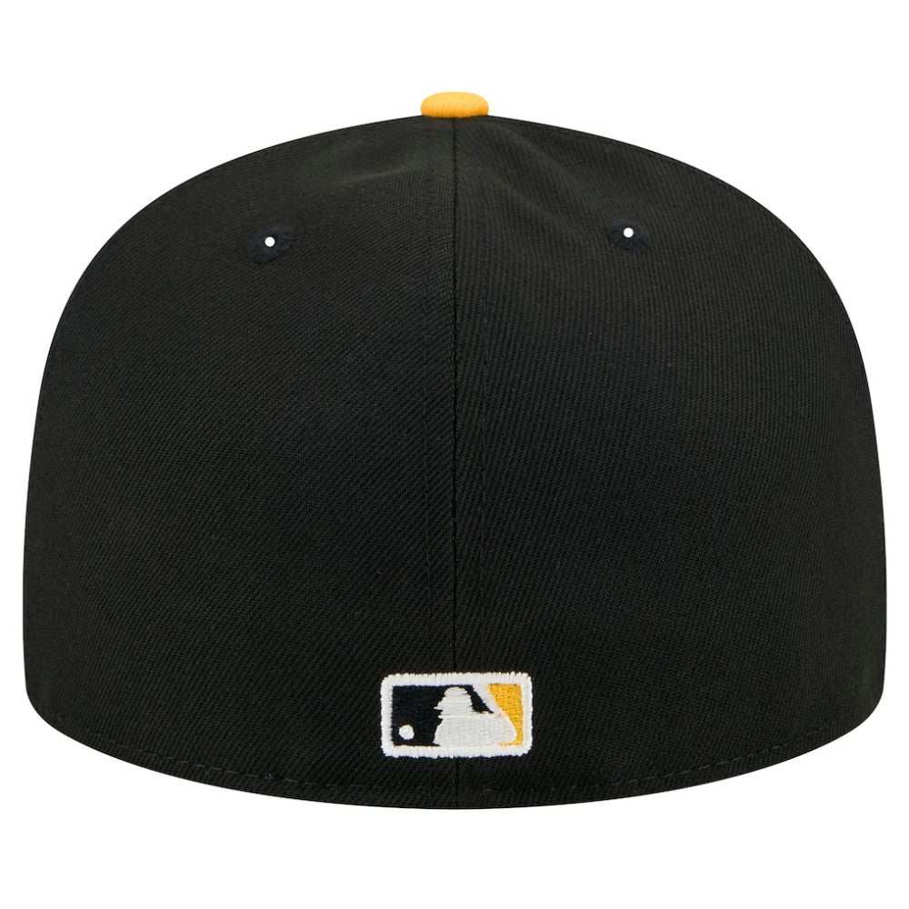 Pittsburgh Pirates Shadow Stitch 59FIFTY Fitted Hat - Black | New Era