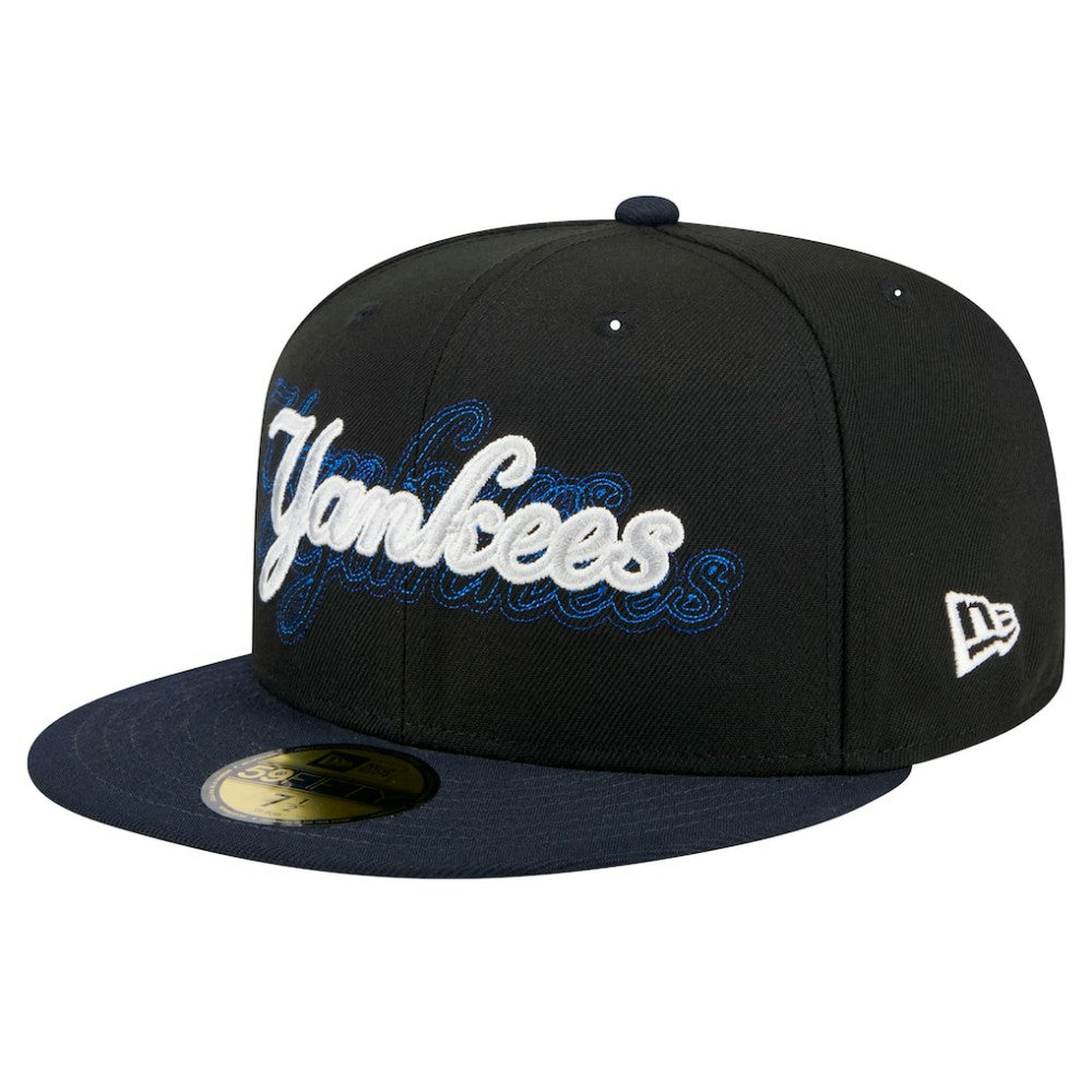 New York Yankees Shadow Stitch 59FIFTY Fitted Hat - Black | New Era
