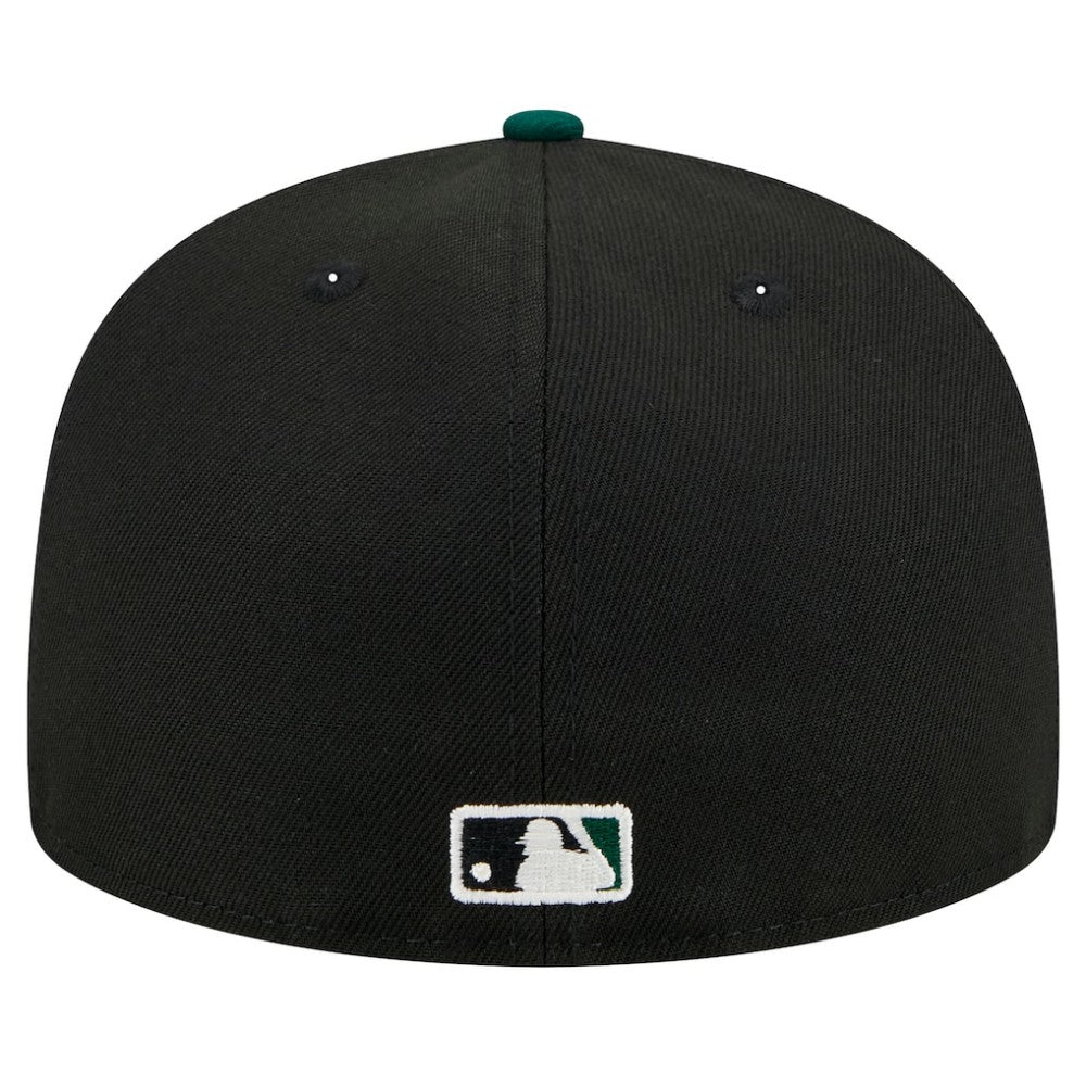 Athletics Shadow Stitch 59FIFTY Fitted Hat - Black | New Era