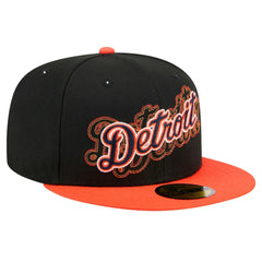 Detroit Tigers Shadow Stitch 59FIFTY Fitted Hat - Black | New Era