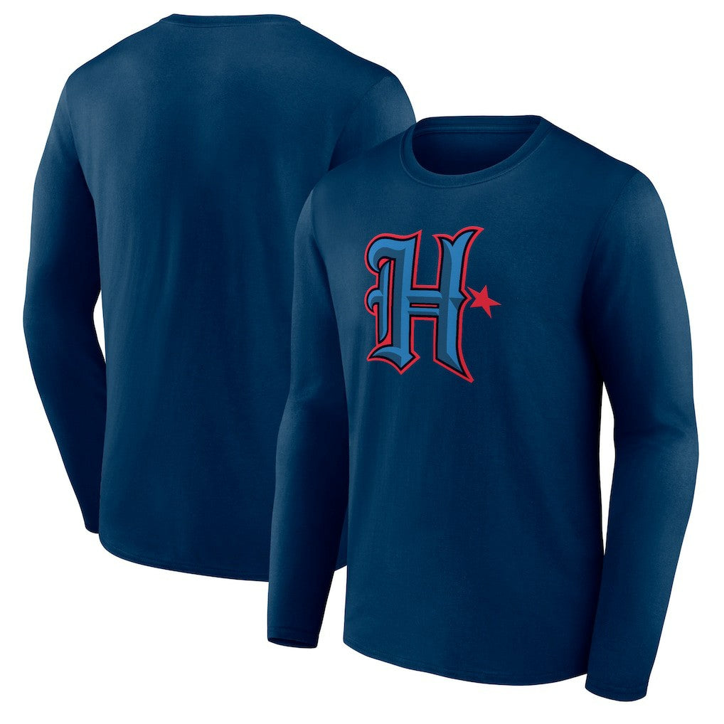 Houston Texans Secondary Logo Long Sleeve T-Shirt - Navy outlet