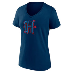 Houston Texans Women's Secondary Logo V-Neck T-Shirt - Navy outlet