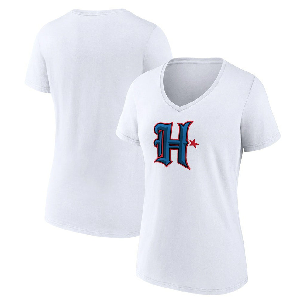 Houston Texans Women's Secondary Logo V-Neck T-Shirt - White online