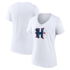 Houston Texans Women's Secondary Logo V-Neck T-Shirt - White online