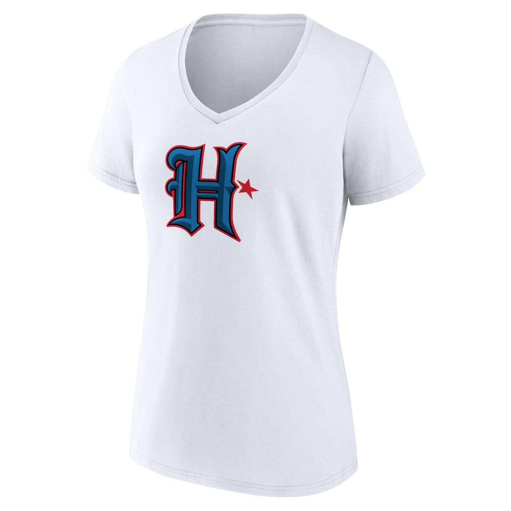 Houston Texans Women's Secondary Logo V-Neck T-Shirt - White online
