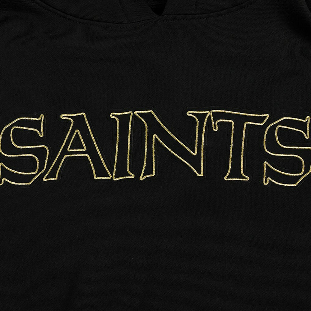 New Orleans Saints Pro Standard Classic Chenille Pullover Hoodie - Black online