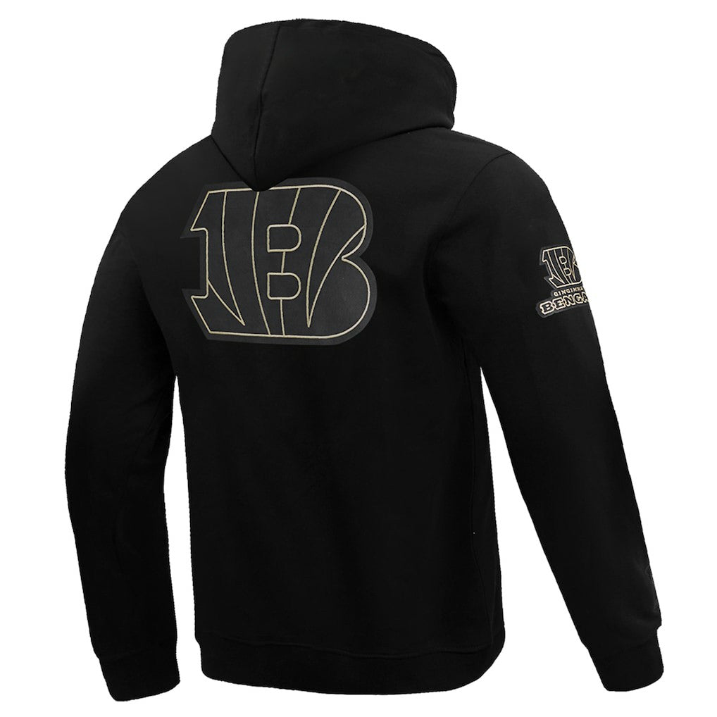 Cincinnati Bengals Pro Standard Classic Chenille Pullover Hoodie - Black on sale