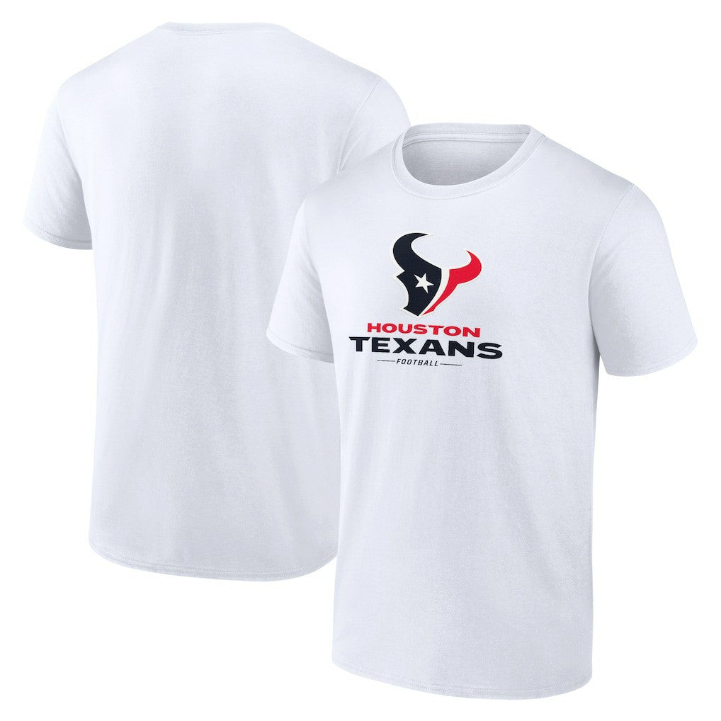 Houston Texans Team Lockup T-Shirt - White for sale