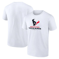 Houston Texans Team Lockup T-Shirt - White for sale