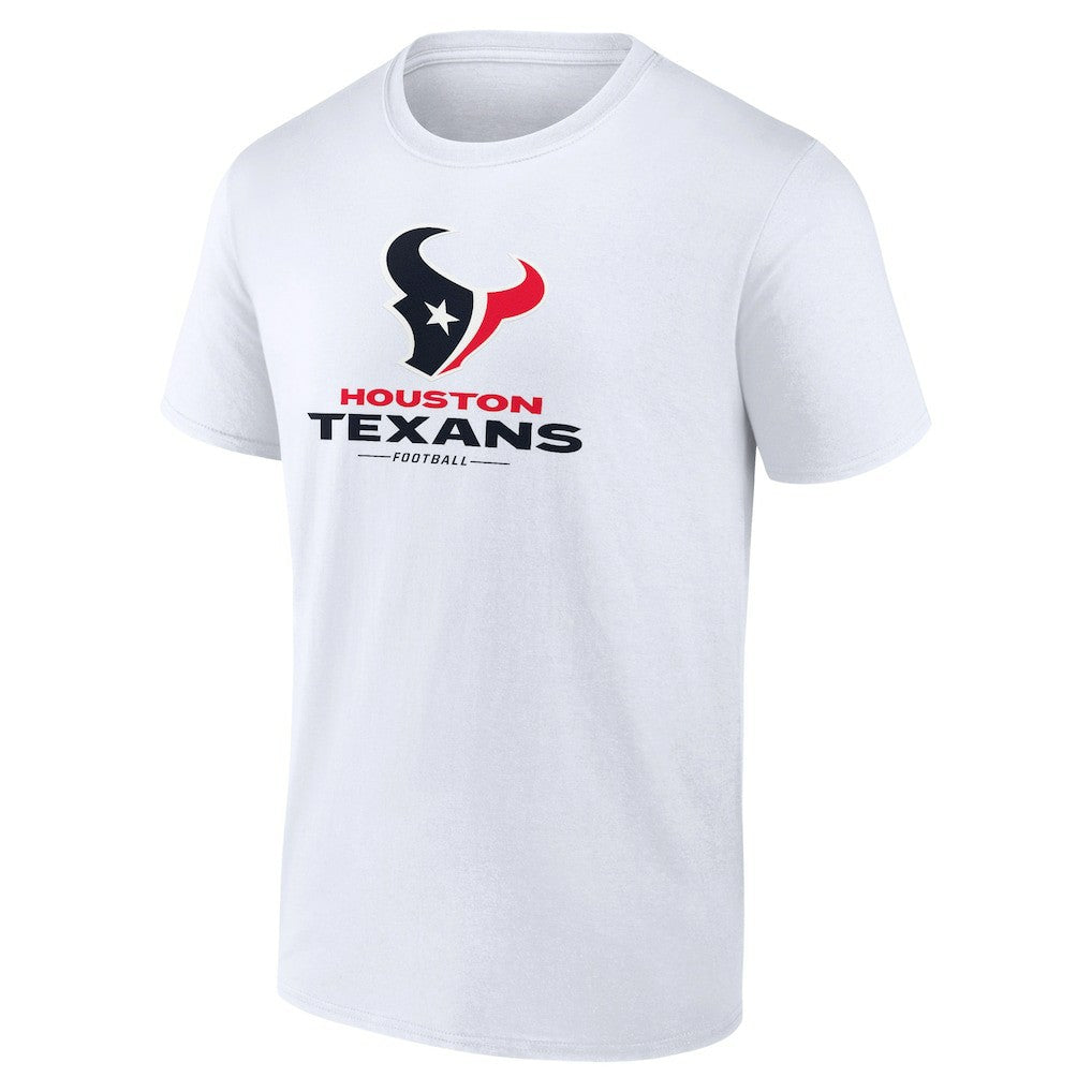 Houston Texans Team Lockup T-Shirt - White for sale