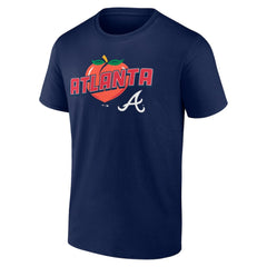 Atlanta Braves Peach T-Shirt - Navy