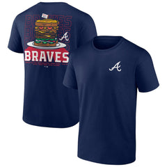 Atlanta Braves Blooper Burger T-Shirt - Navy