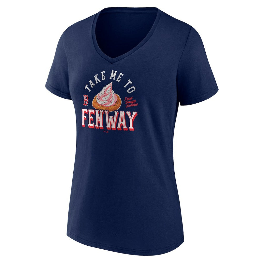Boston Red Sox Women's Take Me to Fenway V-Neck T-Shirt - Navy
