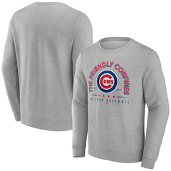 Chicago Cubs Friendly Confines Pullover Sweatshirt - Gray