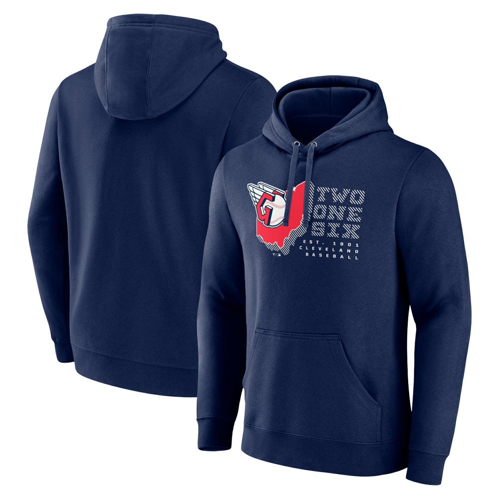 Cleveland Guardians Two One Six Pullover Hoodie - Navy