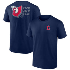 Cleveland Guardians Two One Six T-Shirt - Navy