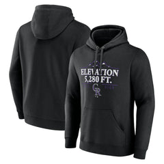 Colorado Rockies Elevation Pullover Hoodie - Black