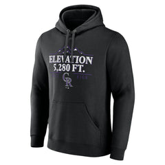 Colorado Rockies Elevation Pullover Hoodie - Black