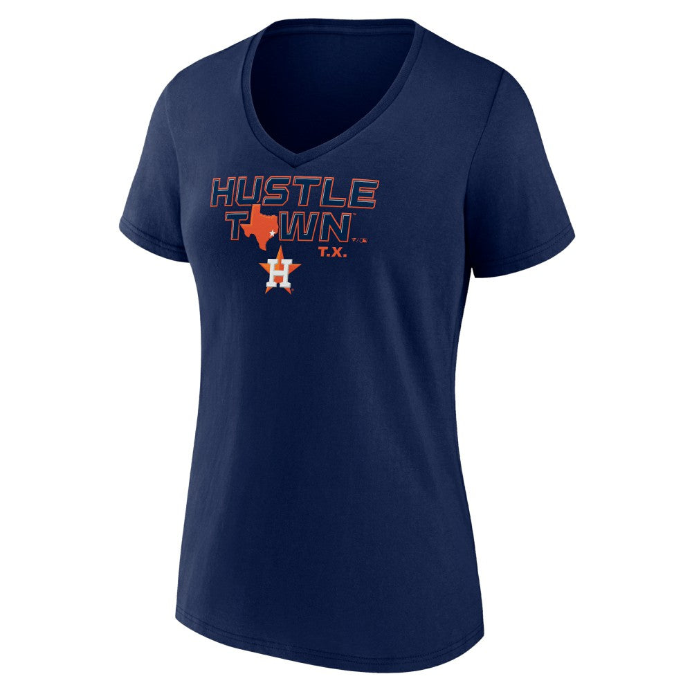 Houston Astros Women's Hustle Town V-Neck T-Shirt - Navy