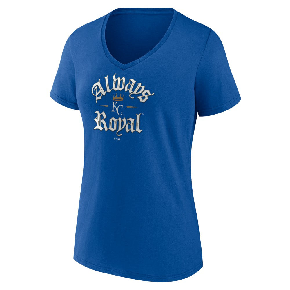 Kansas City Royals Women's Always Royal V-Neck T-Shirt - Royal