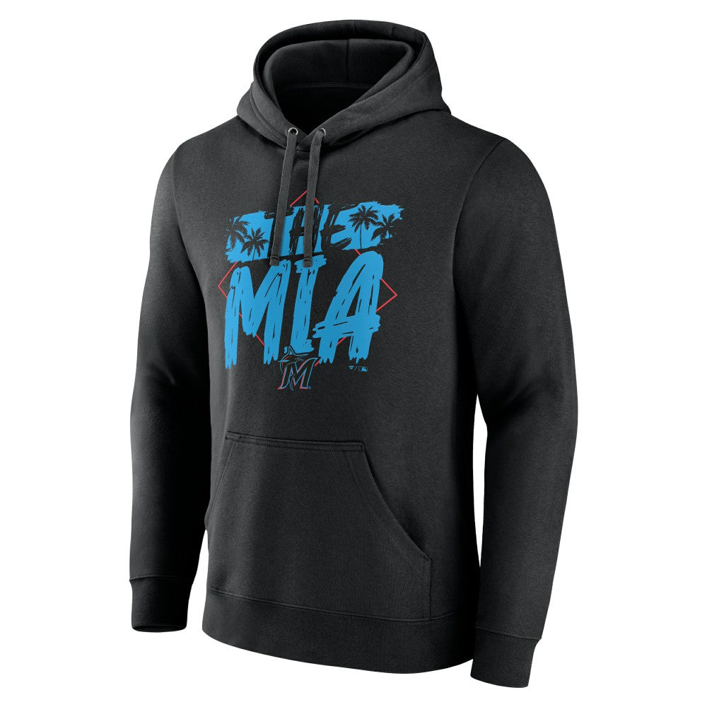 Miami Marlins The MIA Pullover Hoodie - Black