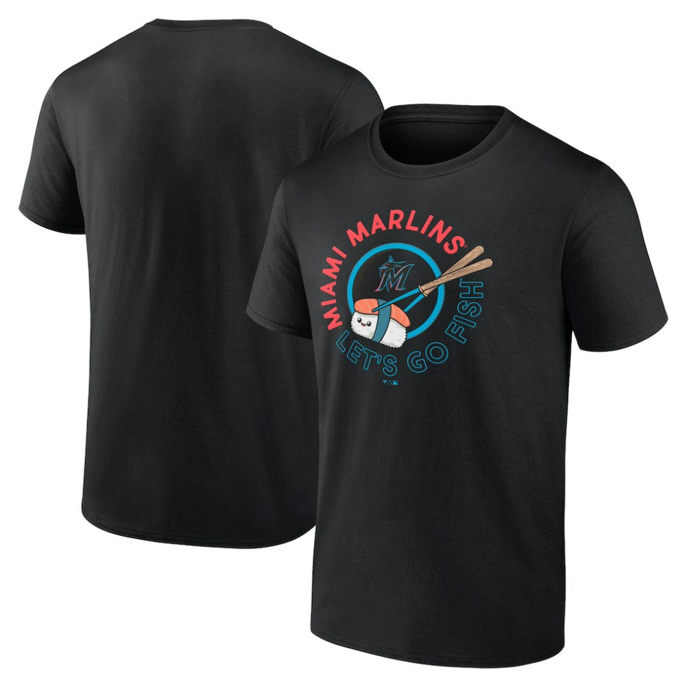 Miami Marlins Let's Go Fish T-Shirt - Black