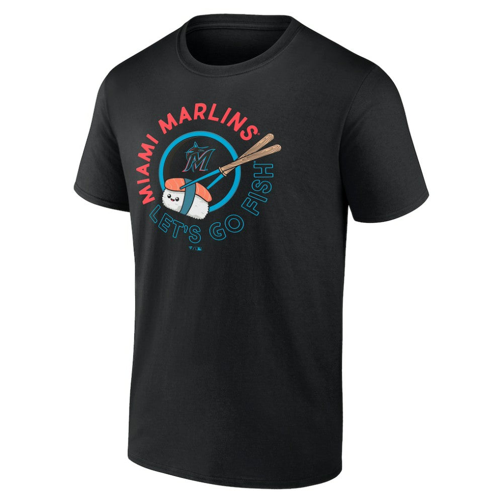 Miami Marlins Let's Go Fish T-Shirt - Black