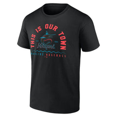 Miami Marlins Our Town T-Shirt - Black