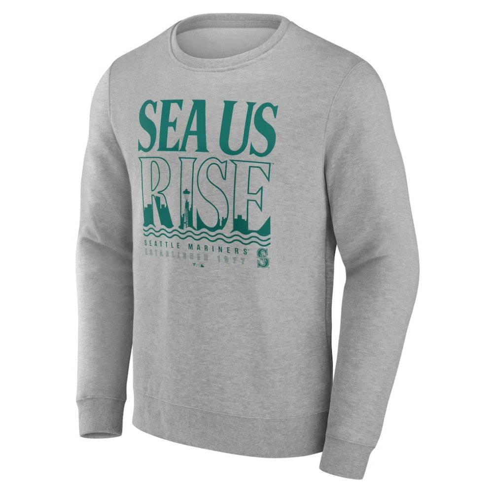 Seattle Mariners Sea Us Rise Pullover Sweatshirt - Gray