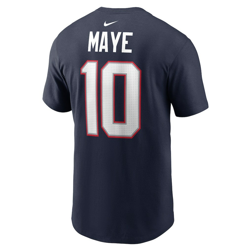 Drake Maye New England Patriots Youth Fuse Name & Number T-Shirt - Navy | Nike for sale