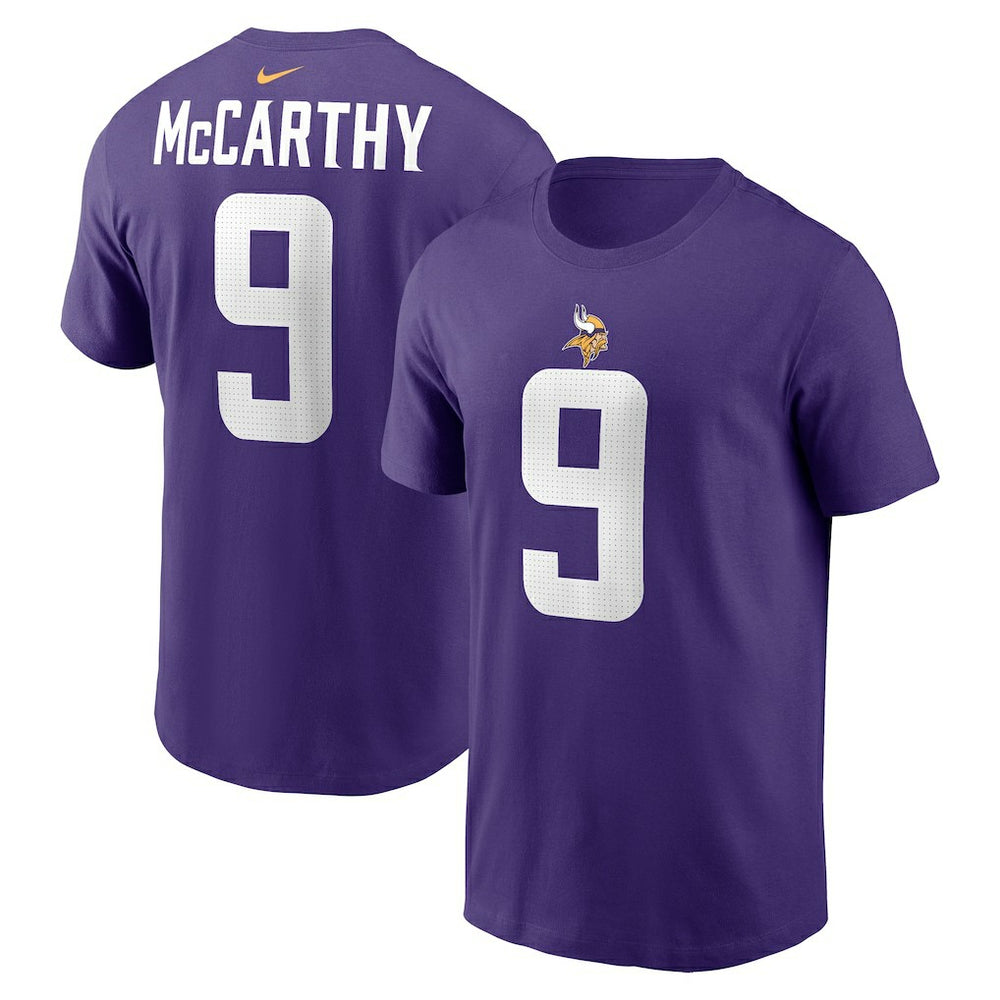 J.J. McCarthy Minnesota Vikings Youth Fuse Name & Number T-Shirt - Purple | Nike discount