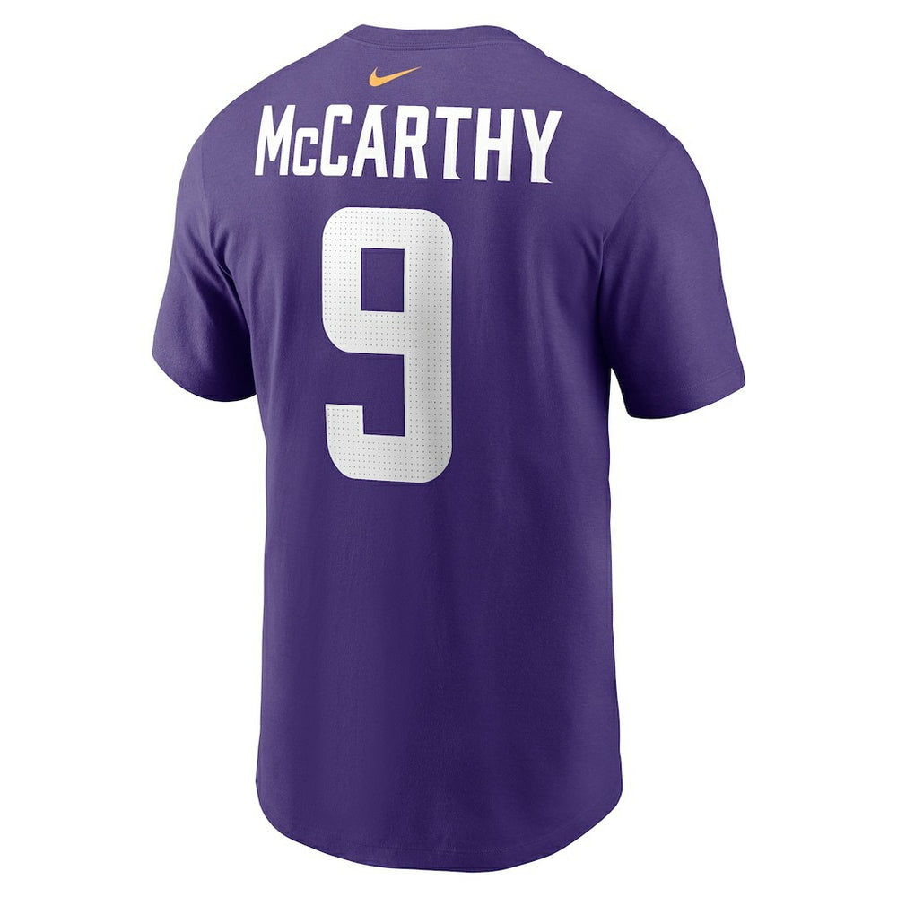 J.J. McCarthy Minnesota Vikings Youth Fuse Name & Number T-Shirt - Purple | Nike discount