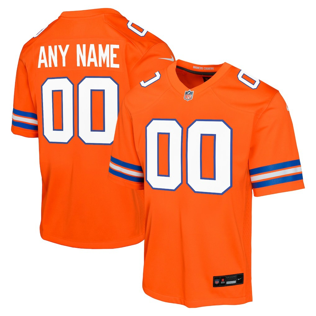 Denver Broncos Youth Mile High Collection 1977 Throwback Custom Game Jersey - Orange | Nike discount