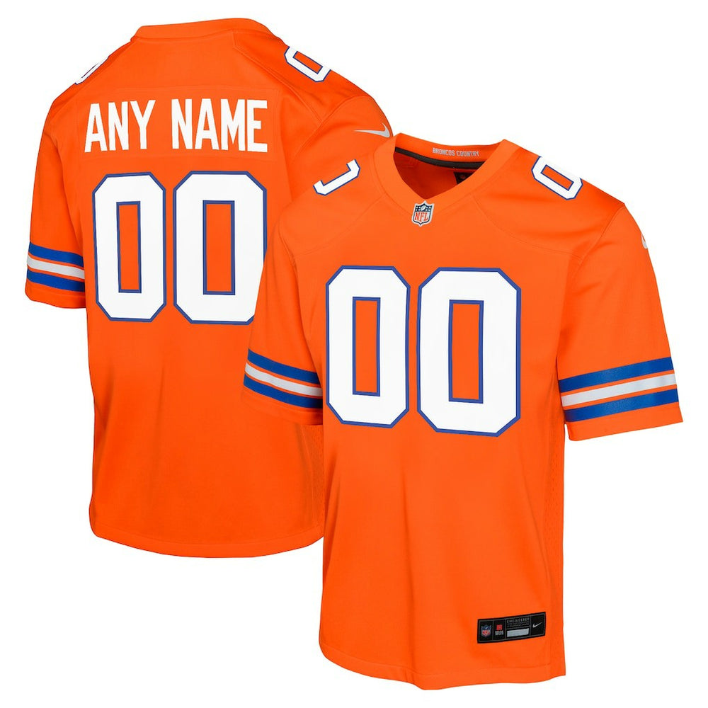 Denver Broncos Youth Mile High Collection 1977 Throwback Custom Game Jersey - Orange | Nike discount