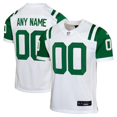 New York Jets Youth Classic Alternate Custom Replica Jersey - White | Nike discount