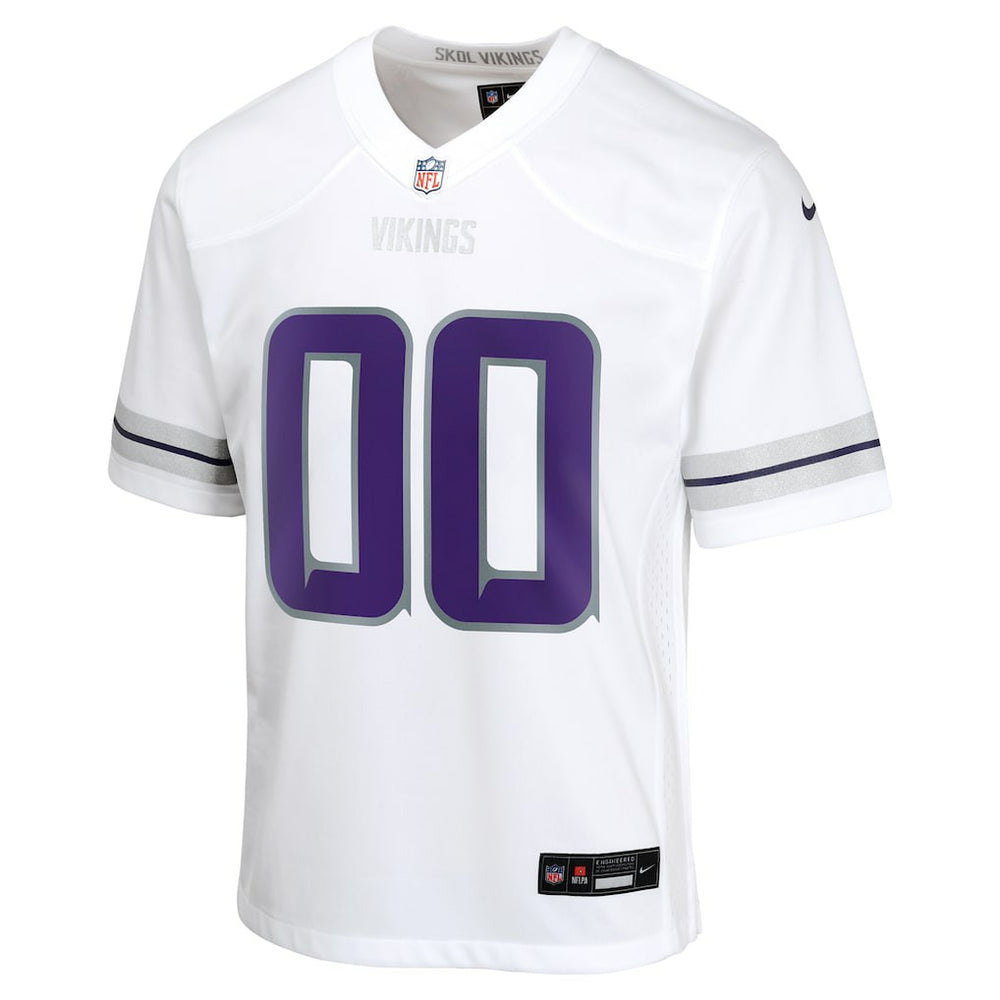 Minnesota Vikings Youth Alternate Custom Game Jersey - White | Nike for sale
