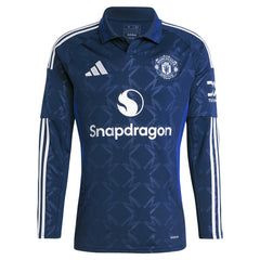 Manchester United 2024/25 Away Replica Long Sleeve Custom Jersey - Navy | Adidas outlet